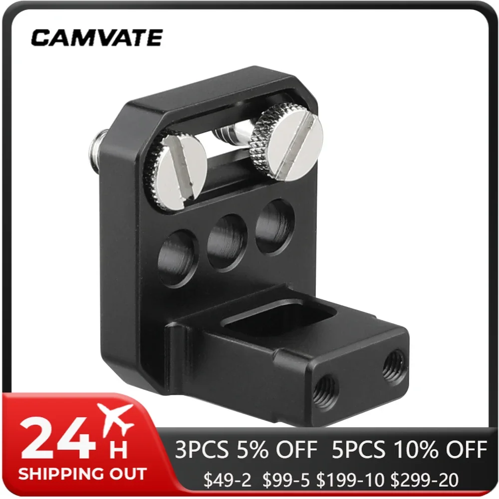 CAMVATE Vertical Connection Mount Camera Handle Adapter With 1/4\