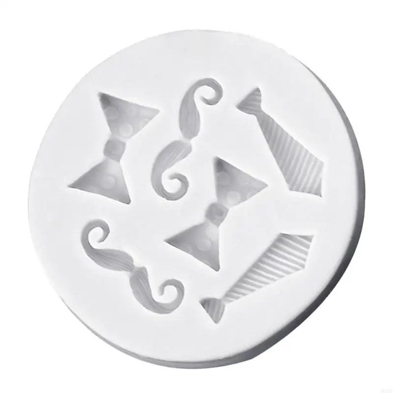 Bowtie Mustache Silicone Molds Fondant Cake Molds Making Baking Decorating Tool HX6C
