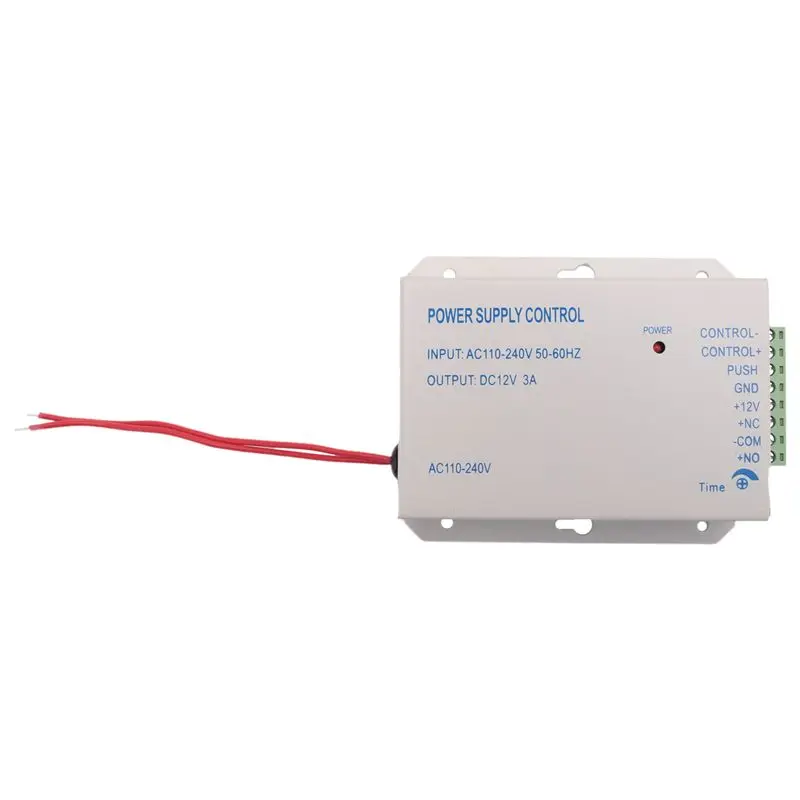 B14C Access Control Power Supply Transformer Door System Adapter AC110-240V Covertor System Machine White DC12V 3A