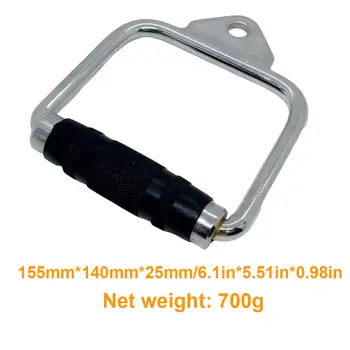 下拉式器械鋼製手柄,帶橡膠健身下拉繩手柄滑輪,適用於家庭鍛煉 10 最佳銷售 健身纜繩附件 - №1