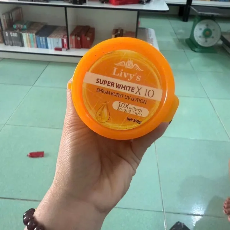 Niacinamide Body Serum Milk Livy Brightening Cream Moisturizer Skin Tone Radiance Care kich trang thai lan Livy 250g