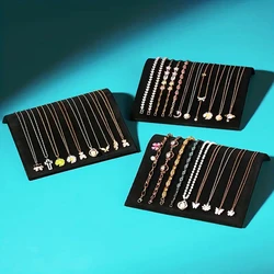 1PC, S-shaped Necklace Display Board, Color: Black, S-shaped Necklace Display Board Made of Iron and Velvet