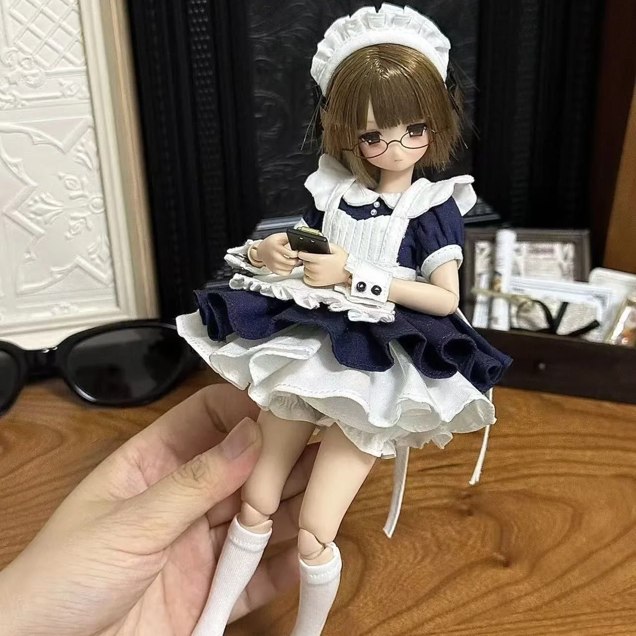 （customization 30day）BJD doll clothes suitable for azone 1/6 size Cute suspender skirt clothing set doll accessories (5 points)