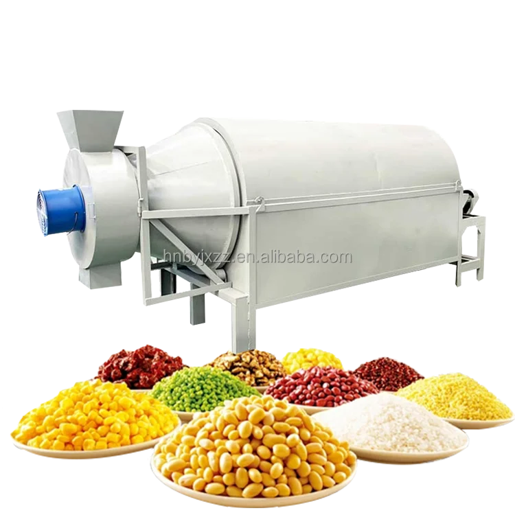 

100-2000kg Multifunctional Cereal Corn Grain Adjustable Temperature Small Size Dryer Rotary Drum Dryer