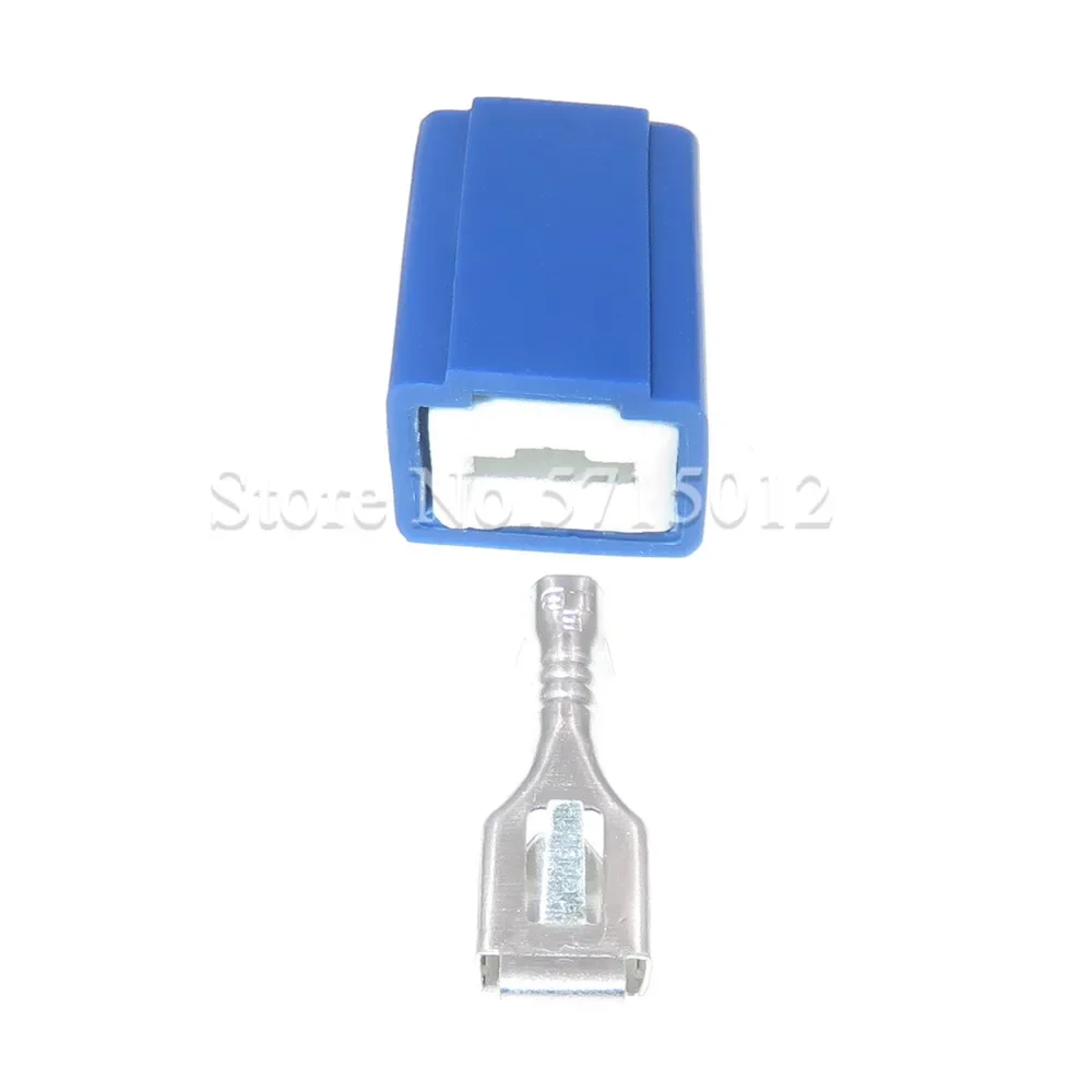 1 Hole 6.3 Series Automotive Heavy Current Ceramic Lamp Holder Wire Socket H1 Lamp-socket Car Wiring Terminal Connector H1-2A