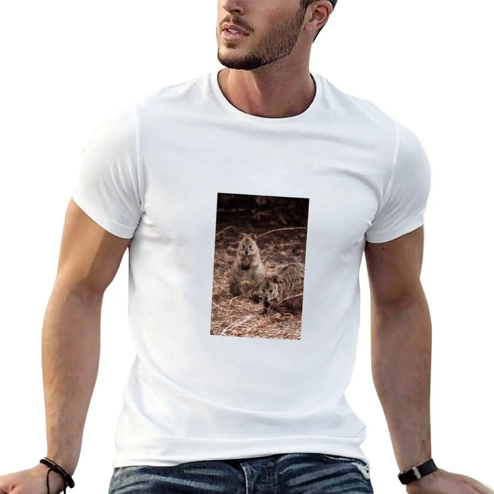 

Quokkas - Western Australia (iPhone Case) T-Shirt t shirts with prints t shirts designer t shirt man cotton T-shirt
