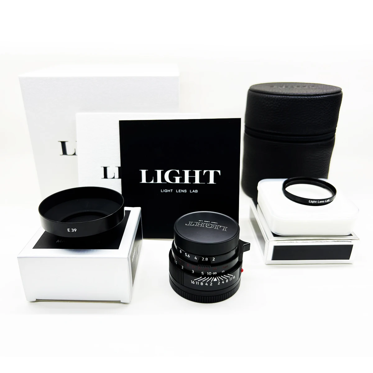 Light Lens Lab 50mm F2 Lens & Hood & UV Black for Leica Sumicron For Leica M10 M11 M M3 M6 M240 M4 lens Full Frame