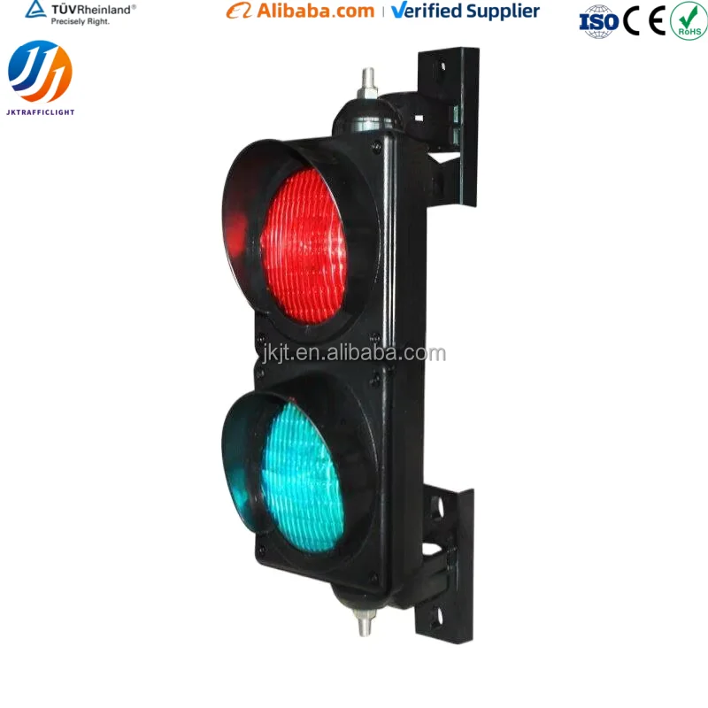 100MM 2-Section High Flux LED Traffic Signal Light-Red Amber Green-PC Material
