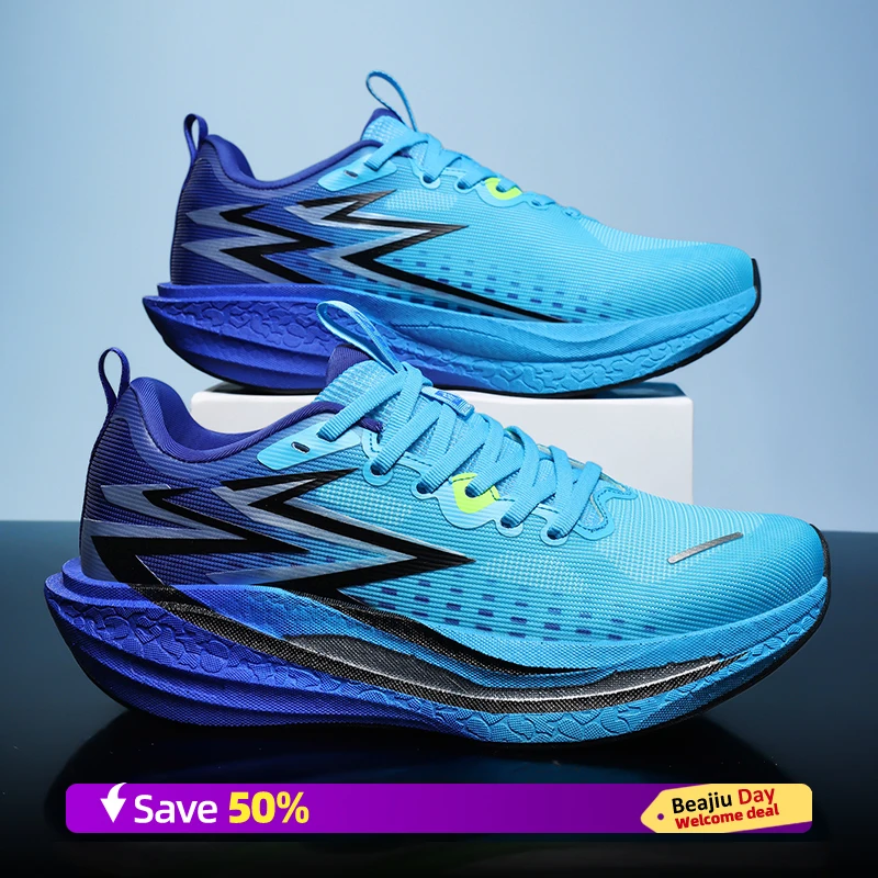 

Men Sports Running Shoes Casual Marathon Breathable Lightweight Women's Comfortable Athletic Nonskid Walking Sneakers