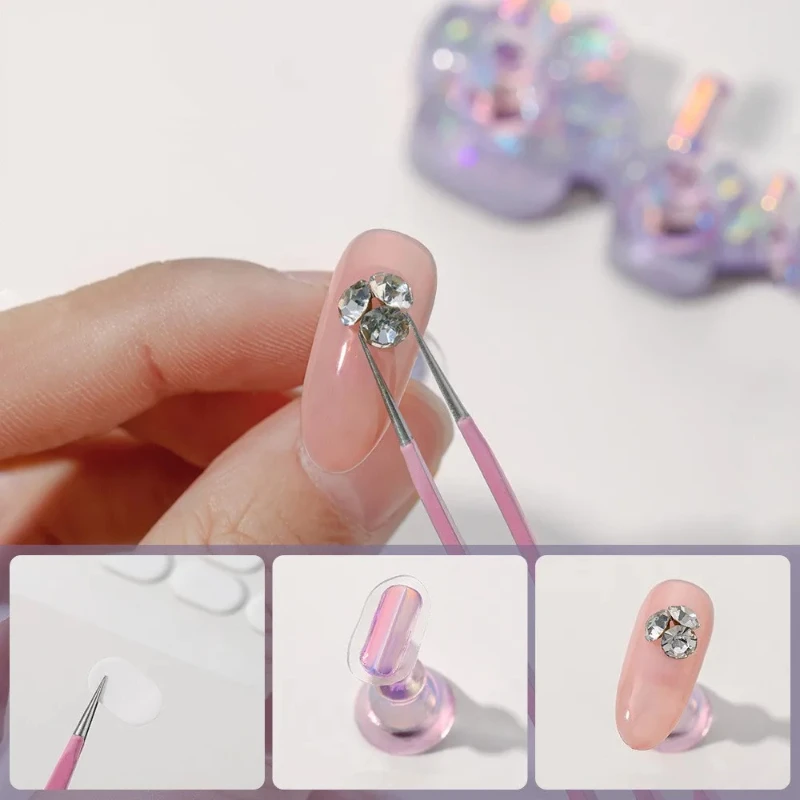

Cat Claw Resin Nail Stand for Press On Nails Aurora Showing Shelves Nail Display Magnetic Holder Manicure Organizer Tools