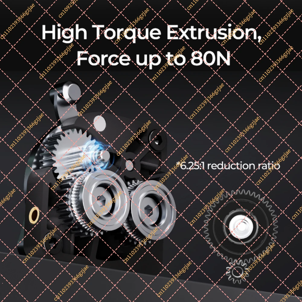 For Creality Ender 5 MAX Extruder Kit High Torque Extrusion 6.25:1 Reduction Ratio Dual Gears 3D Printer Accessories