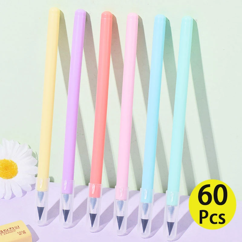 قلم انفينتي قابل لإعادة الاستخدام بدون انفينتي ، اقلام ابدية ، فور ايفر قلم رصاص ، كتابة ، رسم ، منزلي ، مكتب ، مستلزمات مدرسية ، 60 قطعة