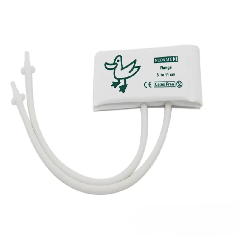 أنبوب مزدوج مزدوج من NIBP للطب البيطري يمكن التخلص منه لمراقبة BP الحيوانات الصحية - غير منسوجة، بدون المثانة #4