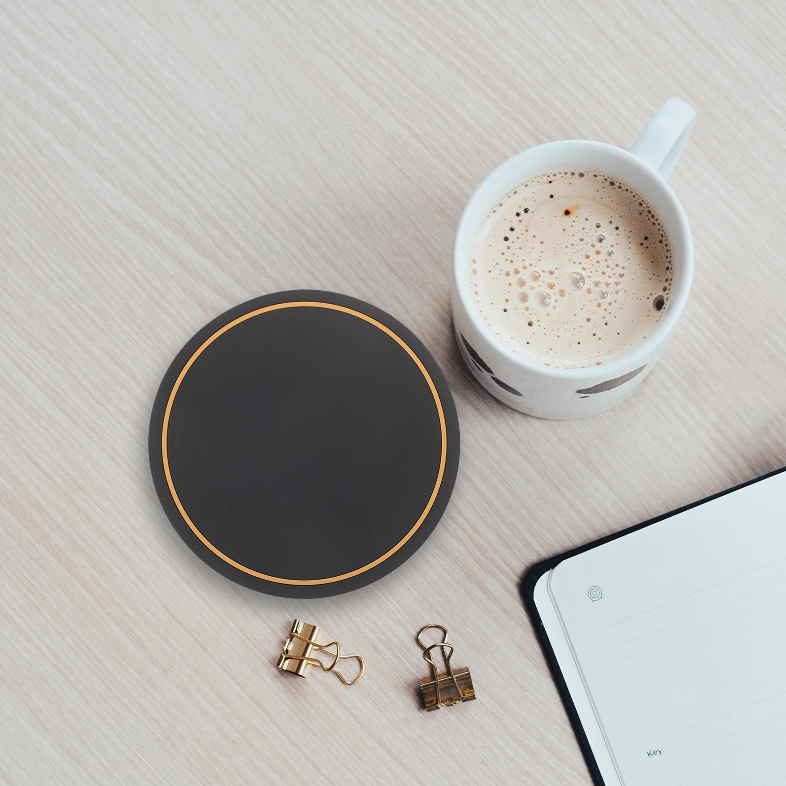 

PVC Coasters Round Heat Pad 9 5cm Black Diameter Protective Mats Decorative Rubber Table Mat Insulation Coaster Durability Home