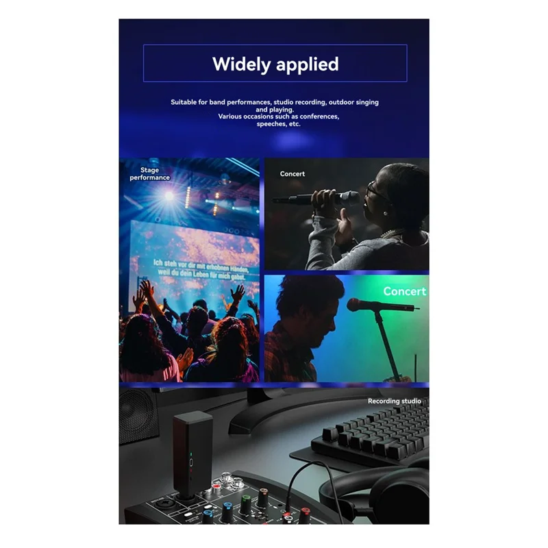 

Система адаптеров B48B-MG-6, беспроводной микрофонный передатчик, приемник для динамического микрогитарного аудиомикшера