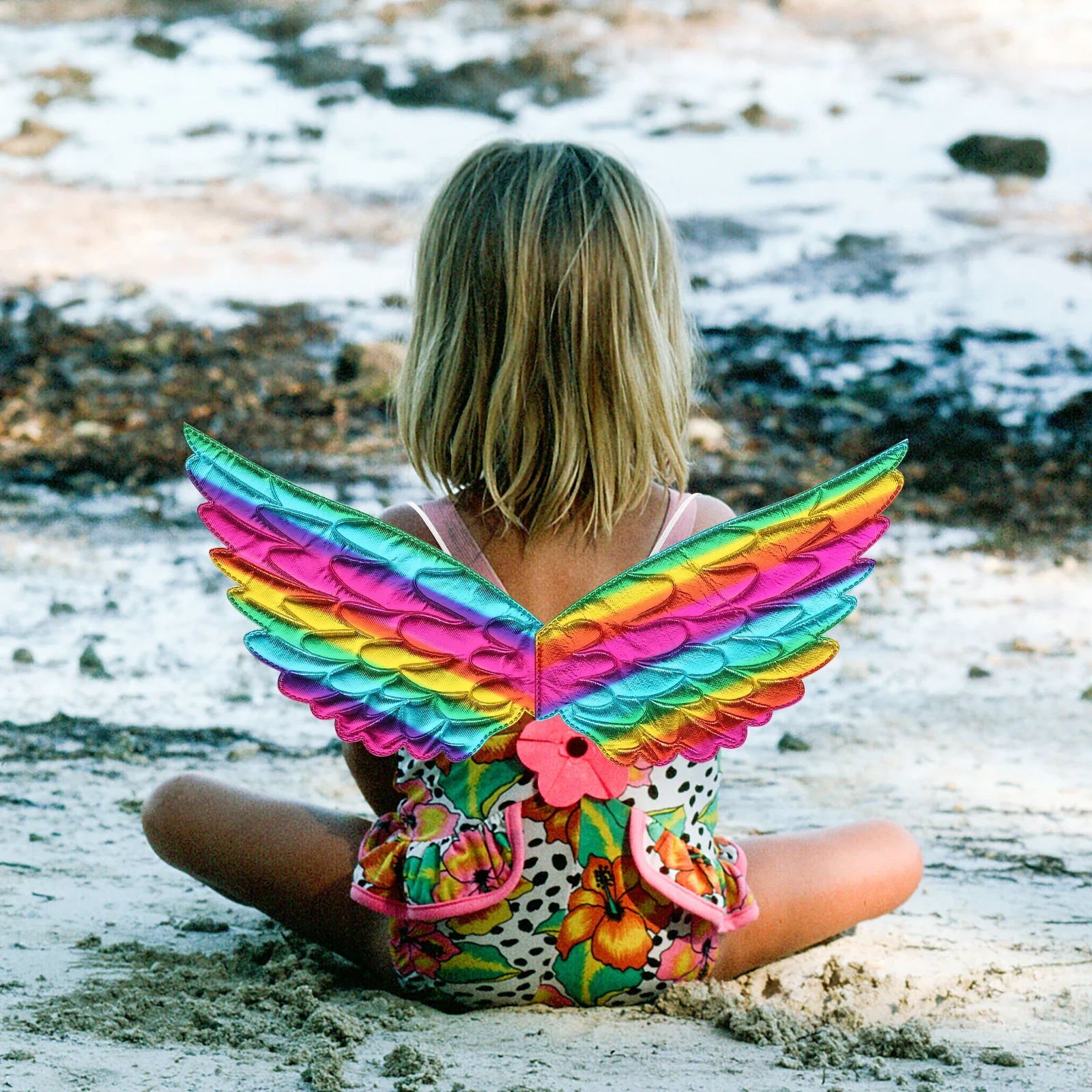 5pcs Unicorn Wings Delicate Costume Prop For Girls Party Cosplay Performance Accessory Colorful Wing-Shaped Ornament