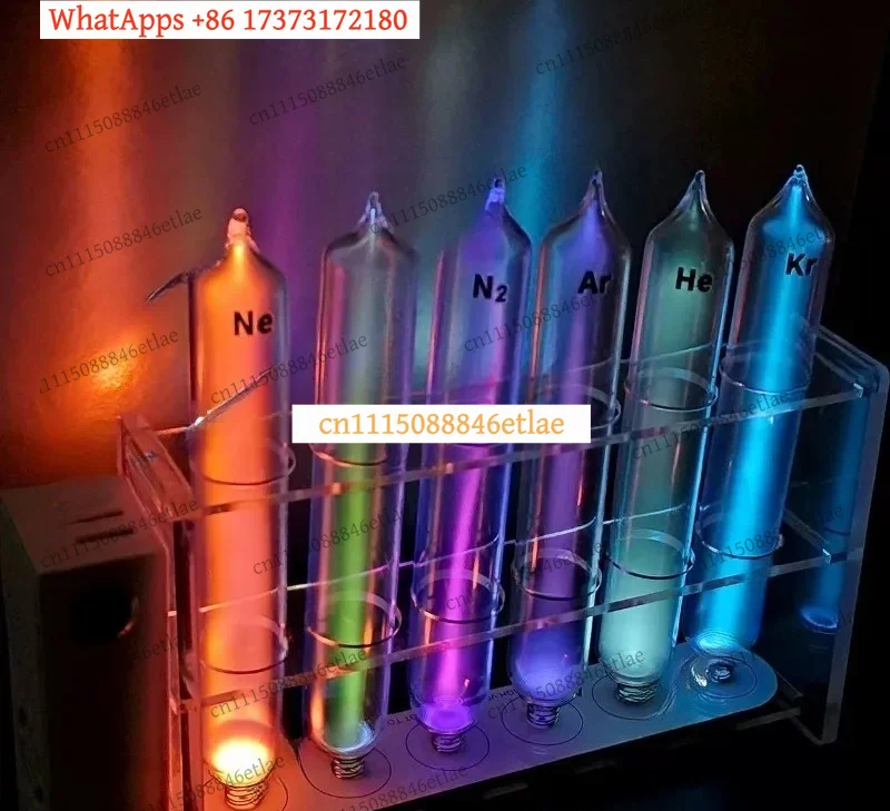 Rare Luminous Glass Tube Element Series 99.999% Purity Collection Gift Display Teaching Prop