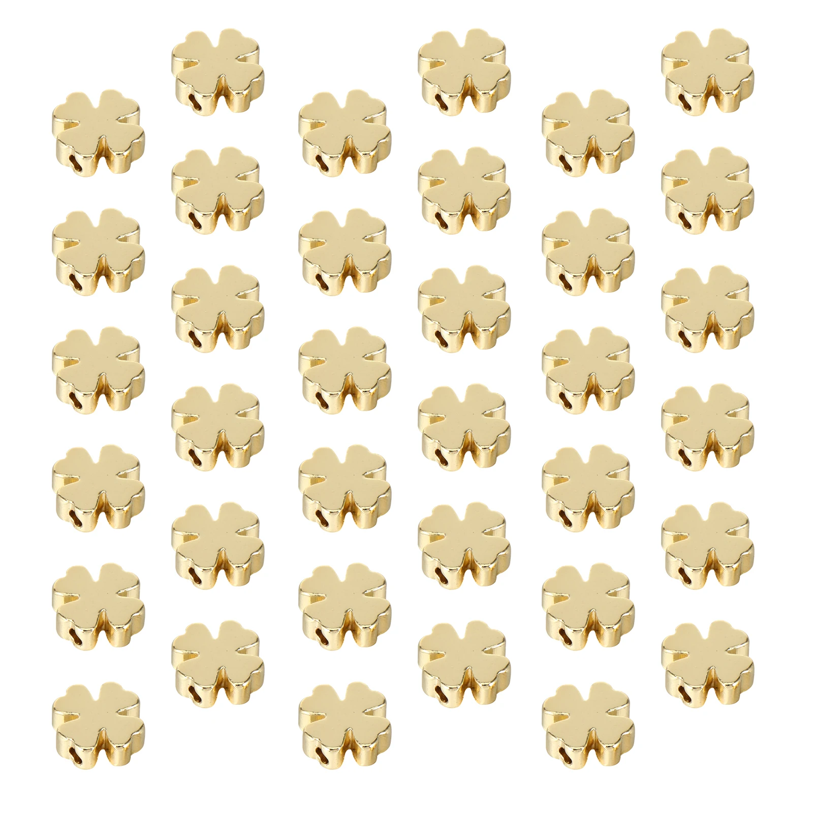 

60pcs Alloy Loose Beads For Diy Jewelry Decoration Spacer Beads Craft Accessories Bracelet Necklace Making (Golden)