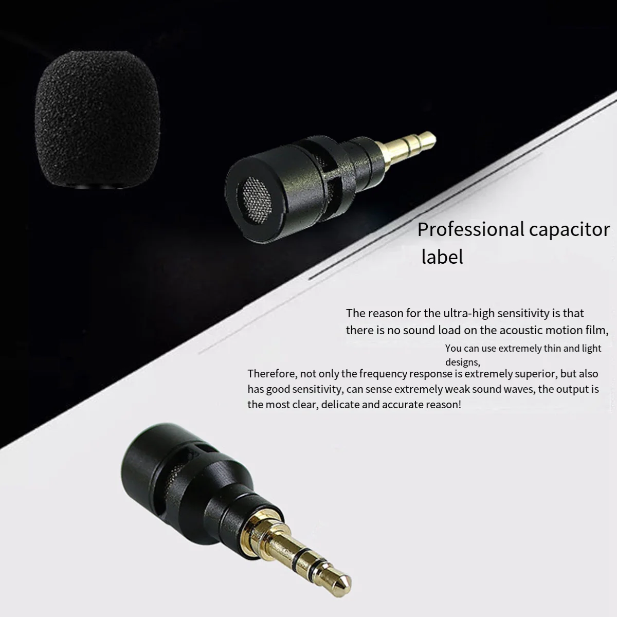 Мини-микрофон A88M, конденсаторный микрофон, гибкий, чувствительный микрофон с активным шумоподавлением