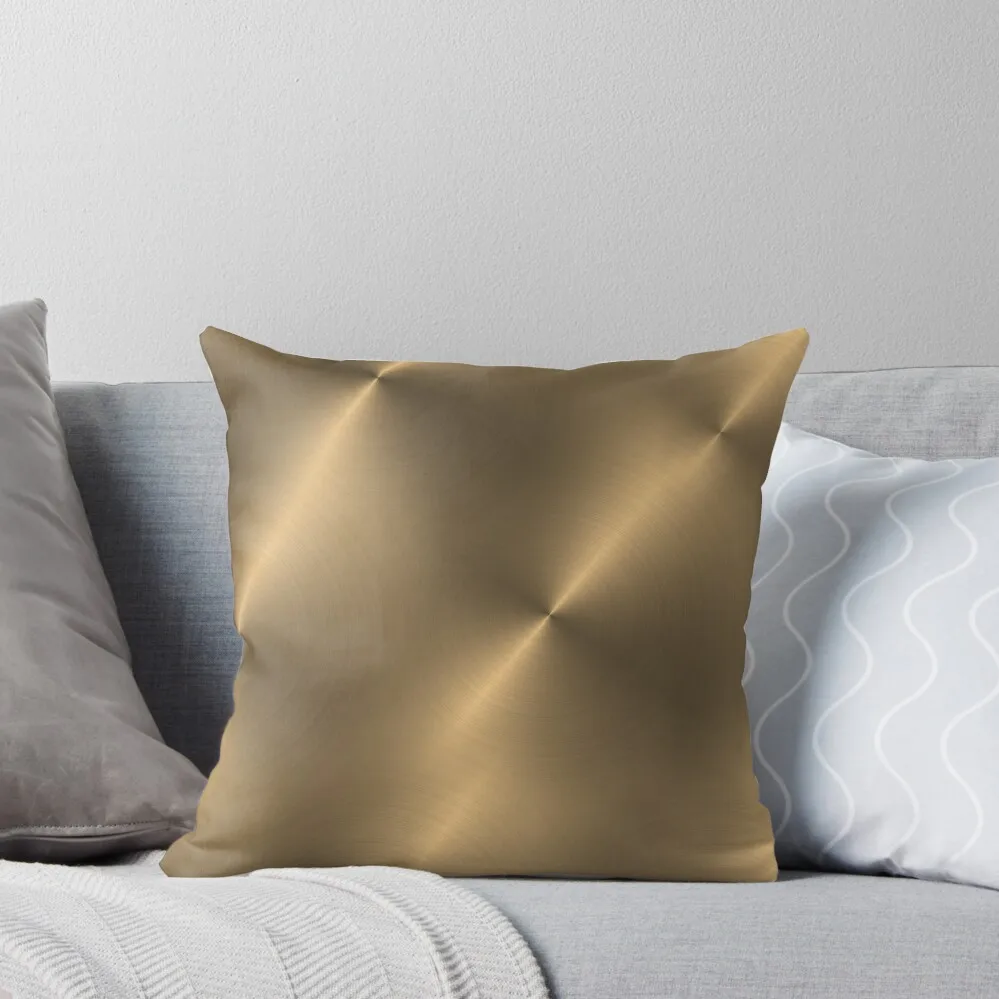 

Brushed Copper Look-a-Like Illustration Throw Pillow Sofa Covers For Living Room Couch Cushions Sofa Decorative Covers pillow