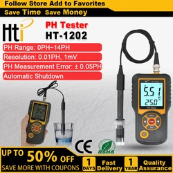 Hti HT-1202 Digital PH Meter PH Tester SmartSensor for Mariculture Freshwater Farming Water Quality Monitor PH Detector