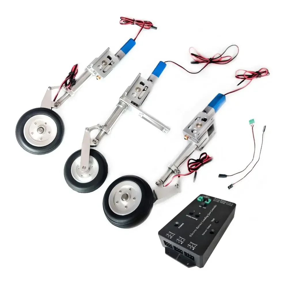 1 Set Electric Retractable Landing Gear CYS-R2290 with Controller Nose/Main Retract for RC Airplane