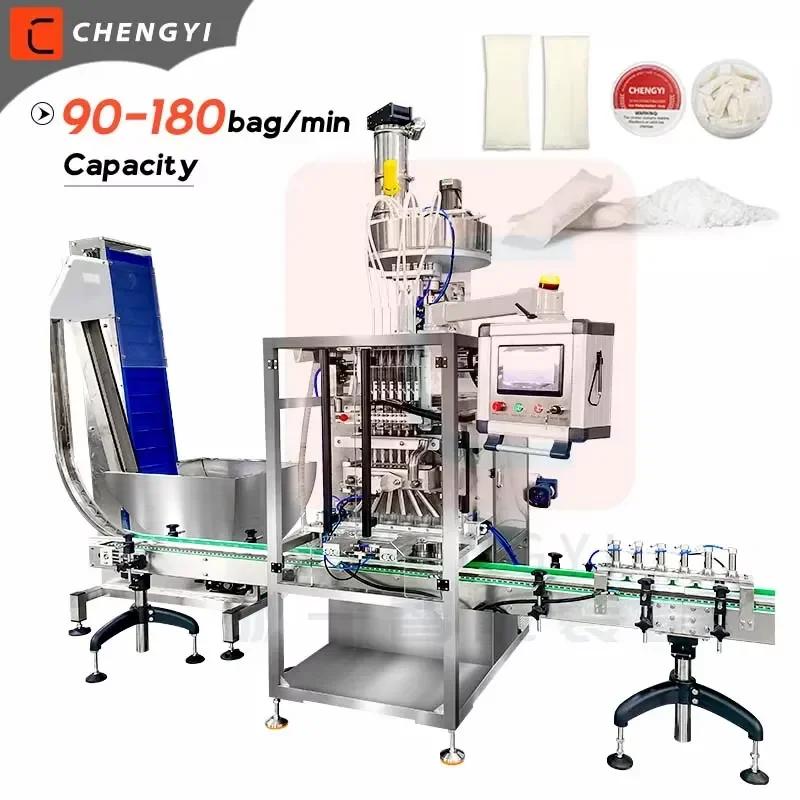 High Speed Automatic Sweden Snus Powder Nicotines Pouch Packing Machine Snus Chewing Tobacco Sachet Cartoning Box Packaging