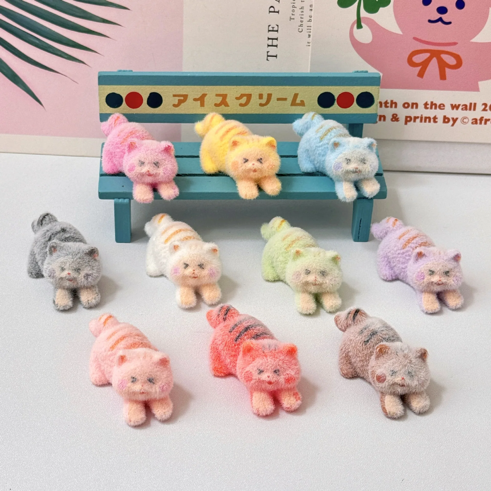 10 teile/satz Mini Katze Figur Spielzeug Cartoon Charaktere Katze Figur Action Figur Spielzeug Desktop Dekoration Fans Kinder Geschenk