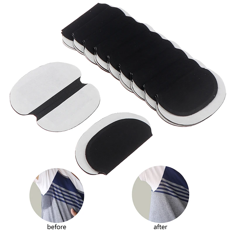 20Pcs Black Disposable Underarm Shirt Antiperspirant Protection From Sweat Pads Deodorant Armpit Absorbent Pad New Colors.~