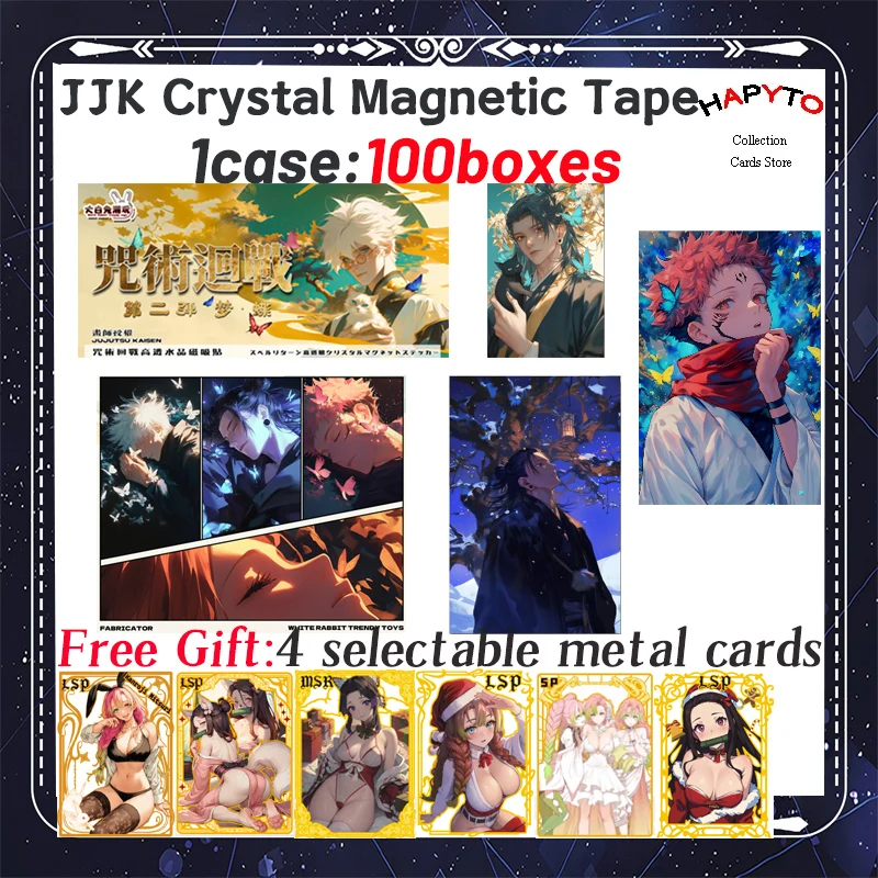 Newest Jujutsu Kaisen  Collection Card JJK Booster Box Gojo Satoru Nanami Sukuna Hobbies Chrismas Gift