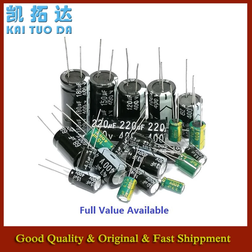 5PCS 22UF 33UF 47UF 68UF 82UF Aluminum Electrolytic Capacitor Kit 450V 100UF 400V 150UF 1UF 2.2UF 3.3UF 4.7UF 6.8UF 10UF 15UF view 2