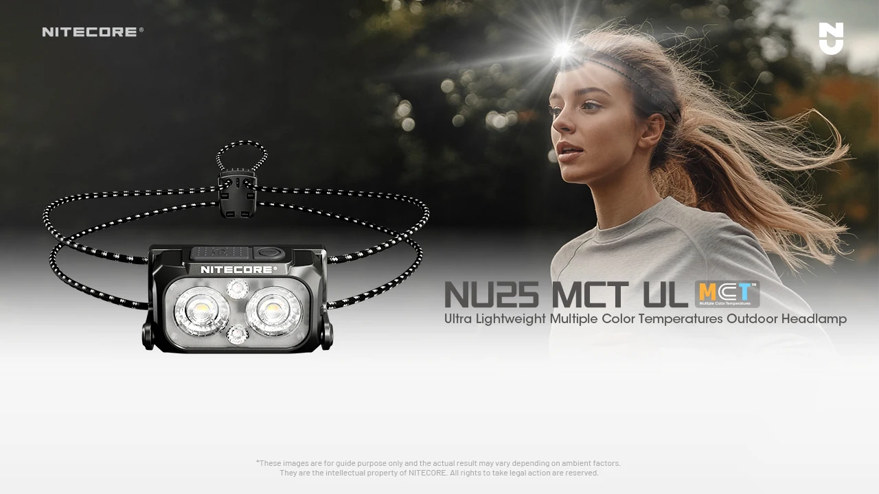 NITECORE NU25 MCT UL 400-Lumen Rechargeable Headlamp