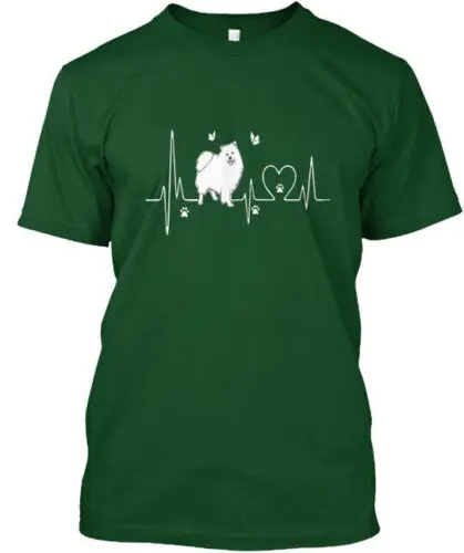 Samoyed Heartbeats Tee T-Shirt Made in the USA Size S to 5XL