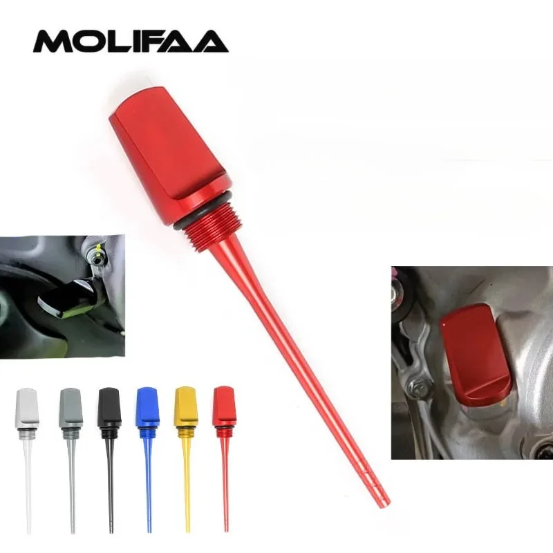 

for Vespa GTS 250 300 HPE 2019 - 2021 Oil Dipstick Drain Plug Magnetic Decorative Cover Motorcycle CNC Oil Screws Accessories