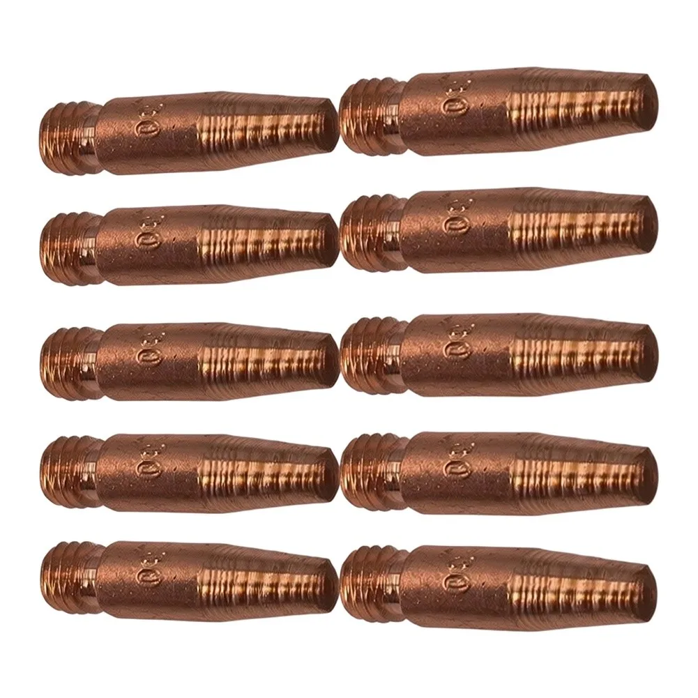 Set of 10 Tapered for contact Tips 11T30 for Lincoln and For Magnum For MIG Welding Gas Welders with Threaded Secure