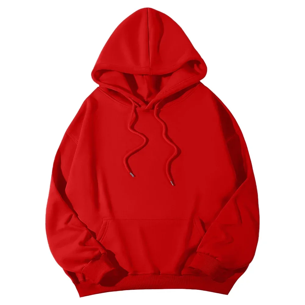 Herbst-Winter-Fleece-Hoodies, modische Freizeit-Sweatshirts für Herren und Damen, Harajuku, warme, übergroße Pullover, 11 Farben, Hip-Hop-Streetwear – Detail 9