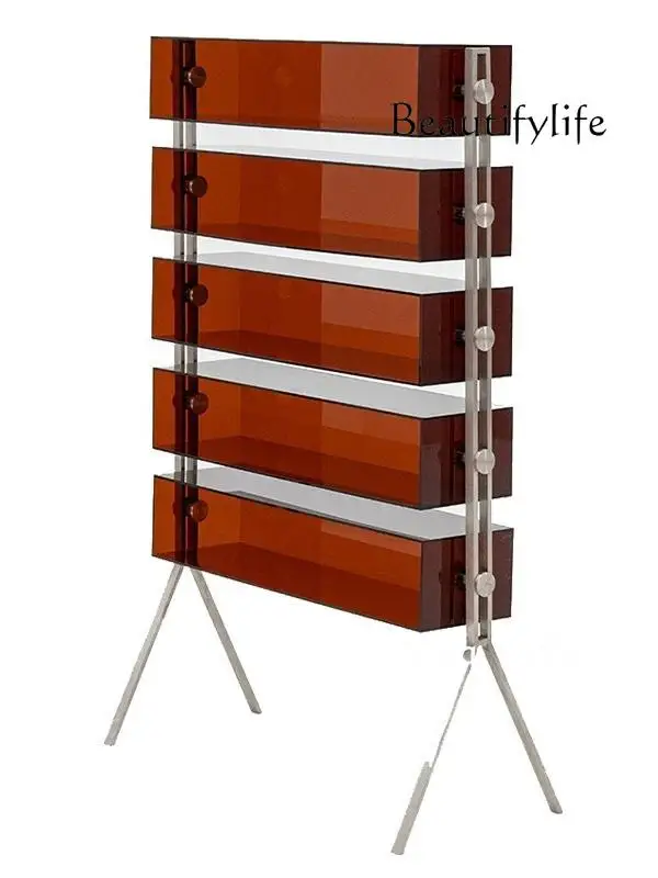 

Acrylic Shelf Blind Box Ornament Storage Rack Living Room Display Cabinet Bookcase Light Luxury Decorative Cabinet