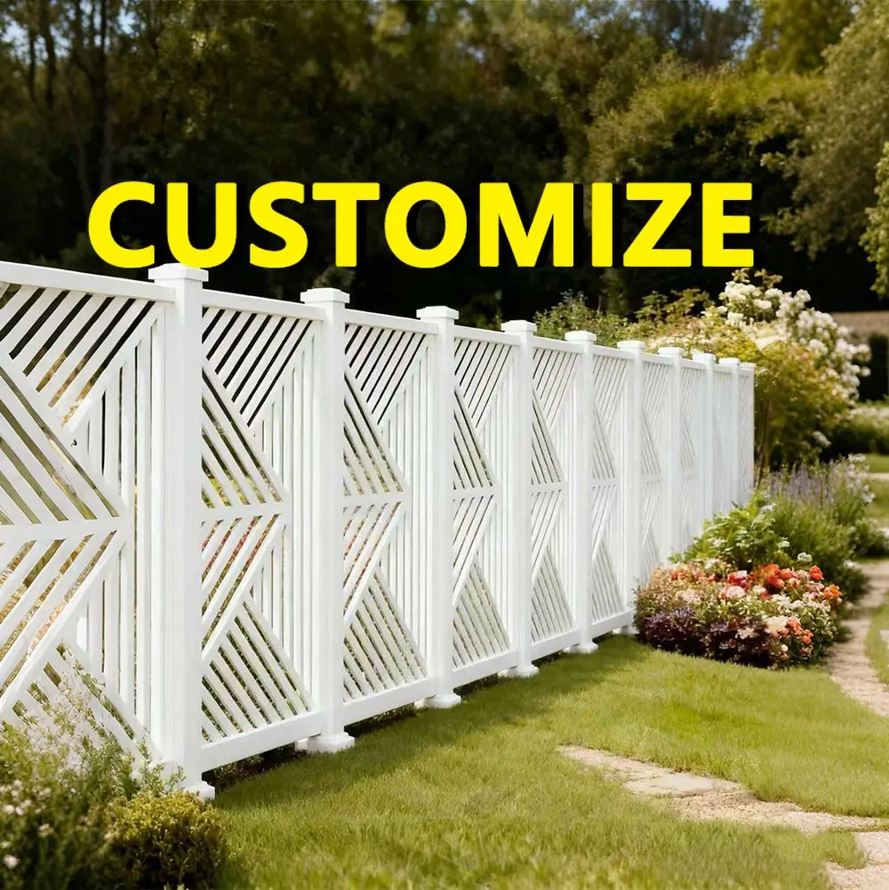 Any Size Custom Versatile Garden WPC Enclosure Compression Resistant Solid Metal Frame Industrial Backyard Landscap Screen Fence