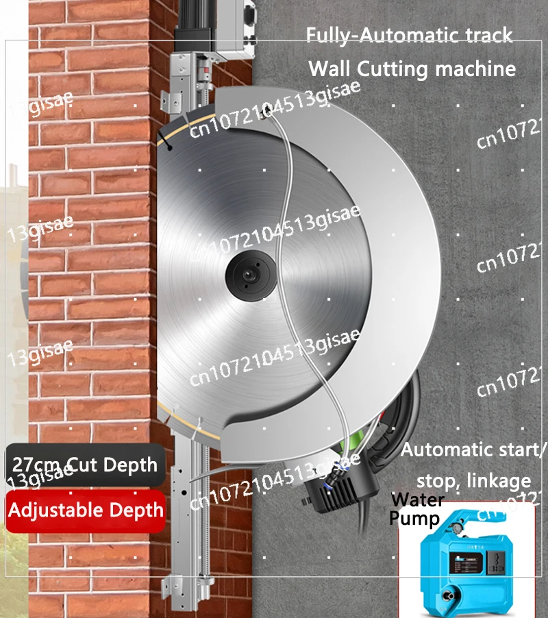 

Fully Automatic Wall Cutting Machine, Reinforced Concrete Slotting Machine, Sliding Guide Rail Door and Window Punching Machine