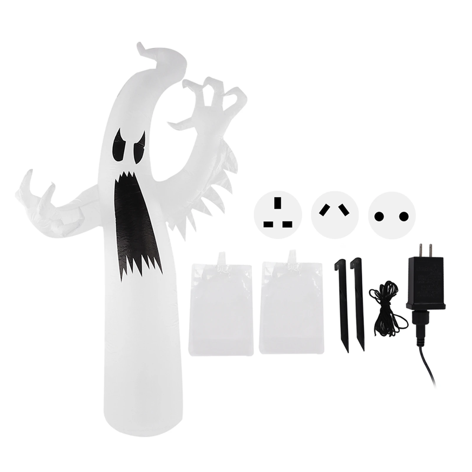 Halloween Decoration Outdoor Halloween Inflatable with Colorful LED Light IP44 Waterproof Halloween Blow Up Yard Decoration