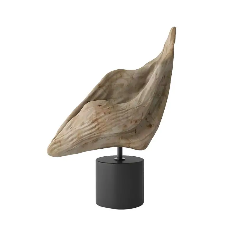 xx-Minimalist Retro Conch Statue Desk Decoration Abstract Artwork Ornaments Creative Conch Resin Sculpture Room Aesthetic Crafts