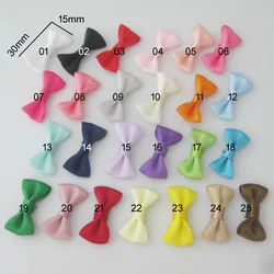 About 30mm*15mm Blank Satin Ribbon Bows 50Pcs Fashion Apparel Accessories Gift/Doll Bowknot Decoration
