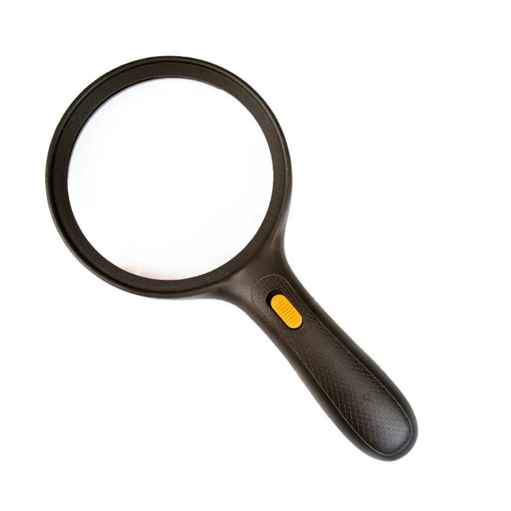 

High Clarity 138Mm Extra Large Lighted Magnifier With 3 Led Lights Scratch Resistant Lens Sturdy Abs Handle Flashlight Function