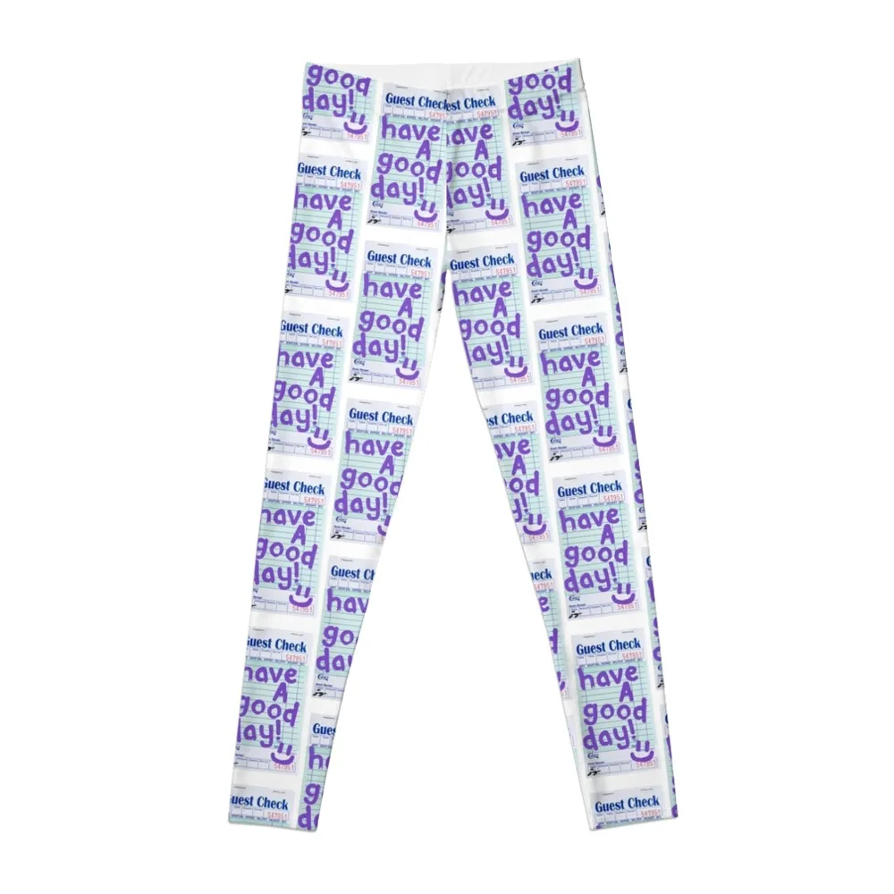 

Have a Good Day :) Guest Check Art (Purple) Leggings push up fitness Jogger pants Womens Leggings