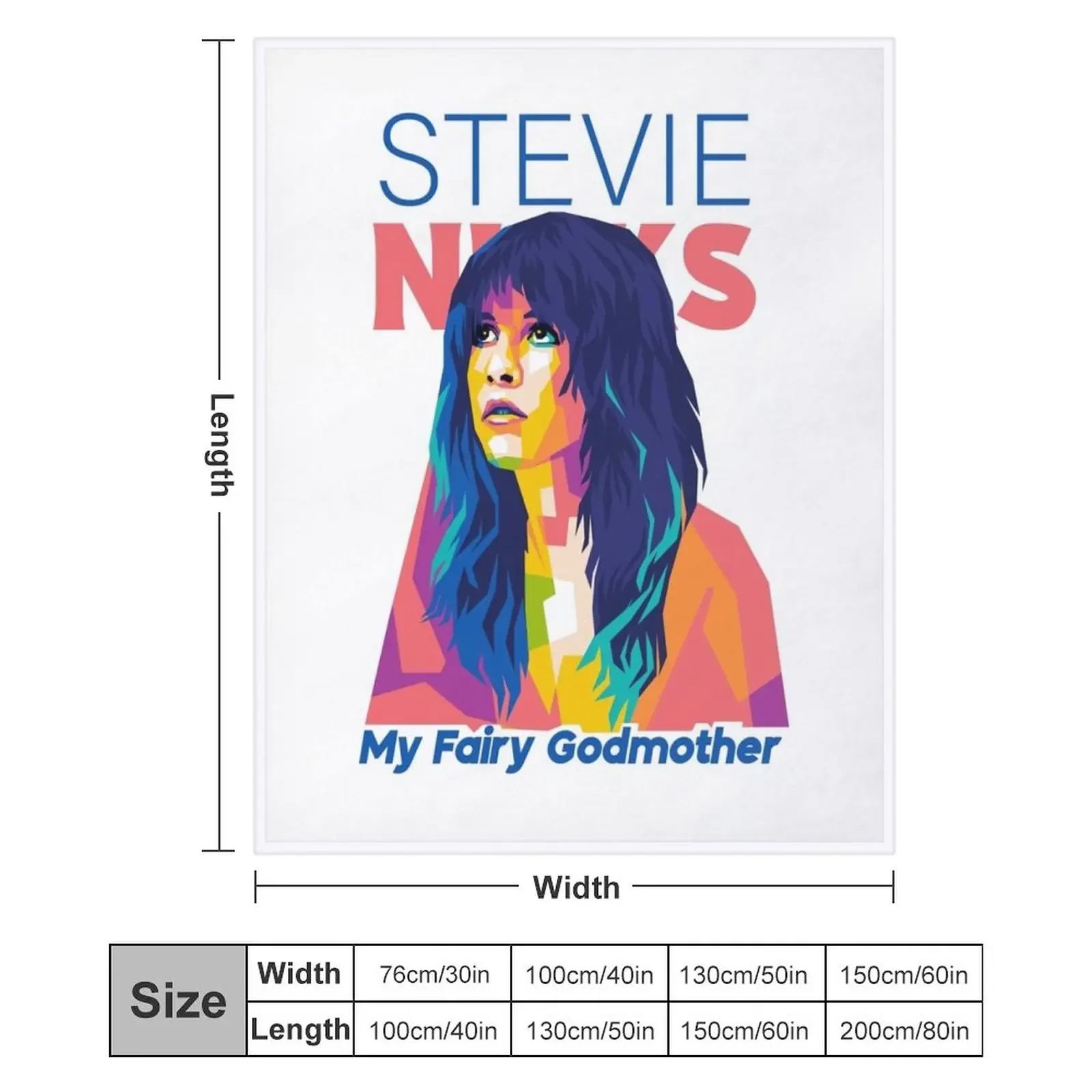 Stevie Nicks Is My Fairy Godmother Throw Blanket for babies Bed Soft Beds Luxury Throw Blankets