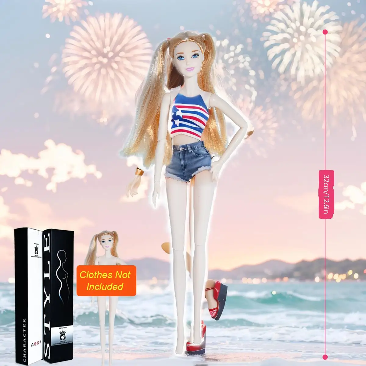 

Коллекционная фигурка 12,6 дюйма 1/6, супермодель, 12-суставная шарнирная кукла с реалистичным макияжем, профессиональный BJD/MJD