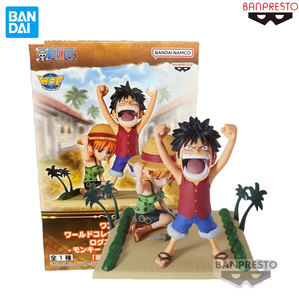 In Stock BANDAI BANPRESTO Original One Piece WCF Log Stories VOL.9 Luffy Nami Anime Figures Toys Gift Collectible Model