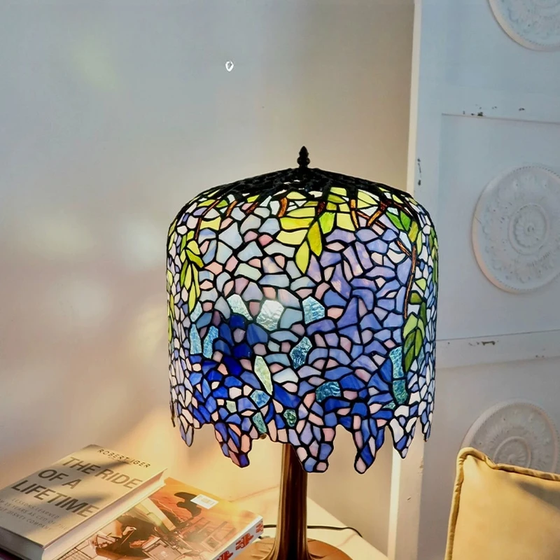 Niquan replica handmade glass art desk lamp 1919 bedside lamp