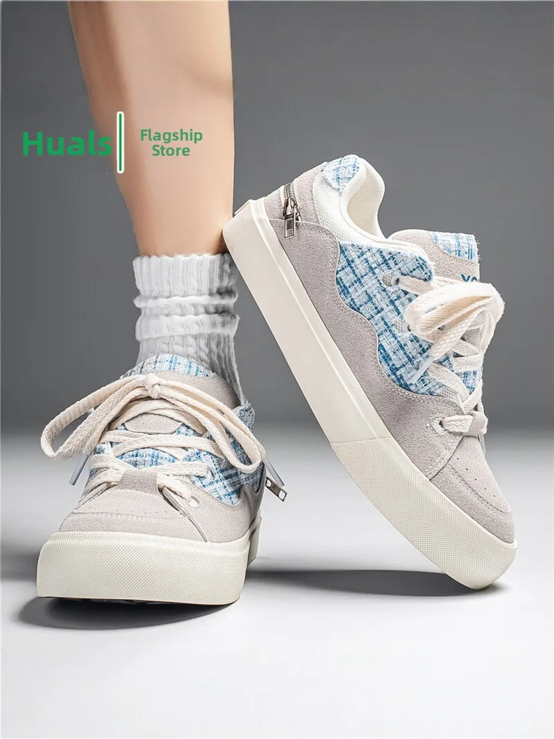 Men's Canvas Slip-On Sports Shoes Anti-Slip Casual Breathable Low Cut round Toe Thick Bottom Rubber Sole Summer Fashion