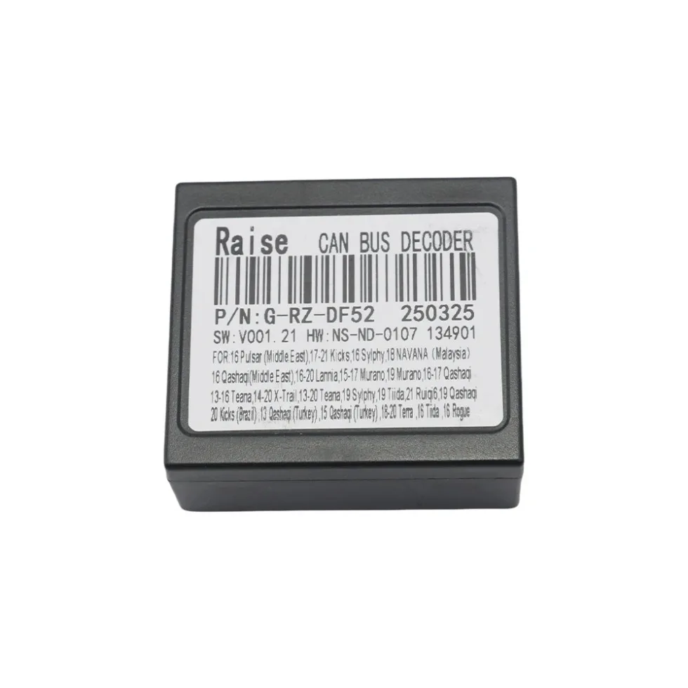 

16-контактный разъем Canbus Box RZ-DF02 с жгутом проводов для Nissan Versa X-Trail Qashqai Sylphy Teana Kicks Android автомобильное радио